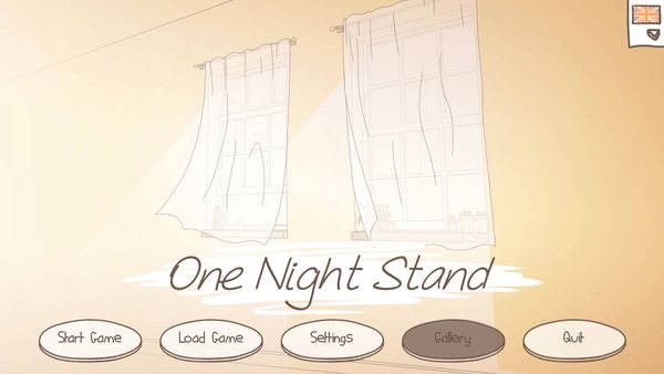 Title screen of One Night Stand by Kinmoku Games