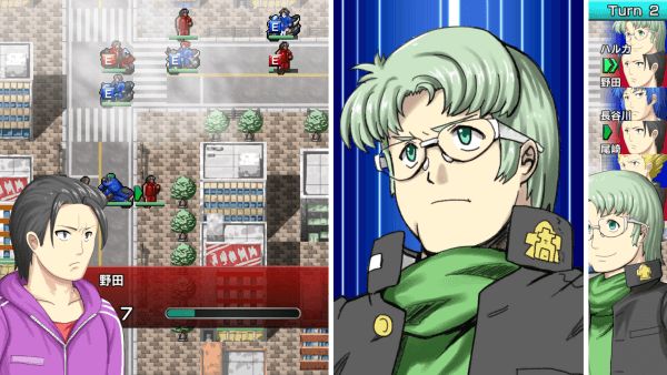 Character landing a critical hit and showing a blown-up portrait.